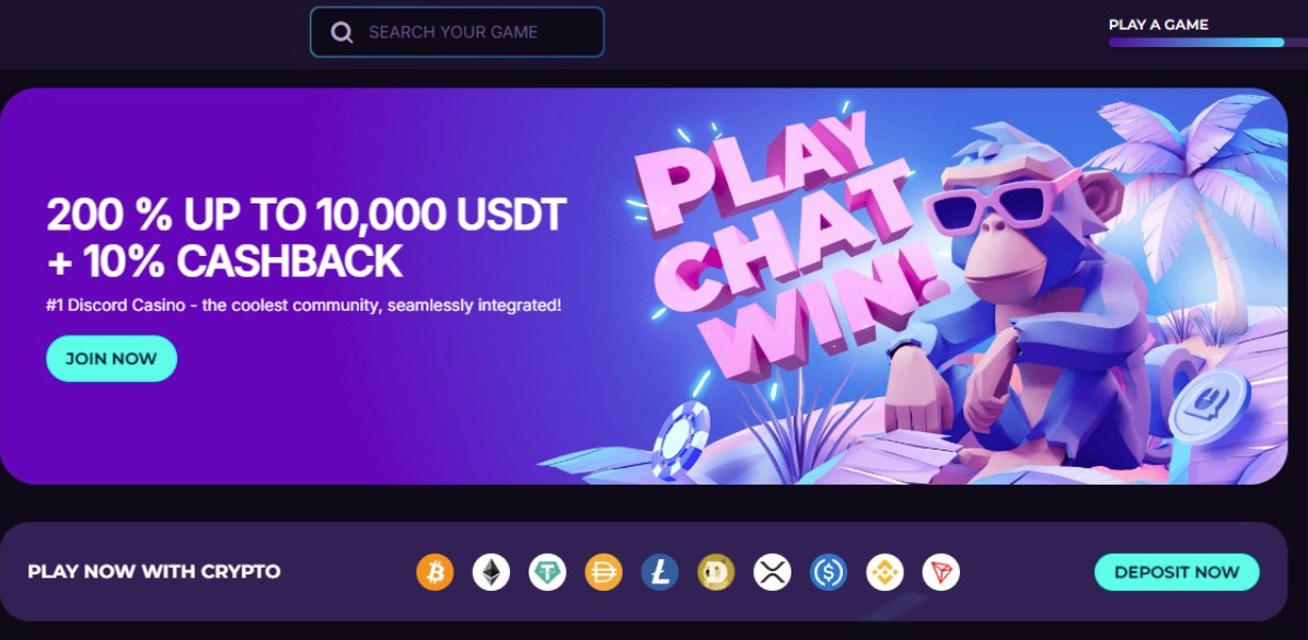 Discasino – Decentralized USDT casino focused on privacy and fairness